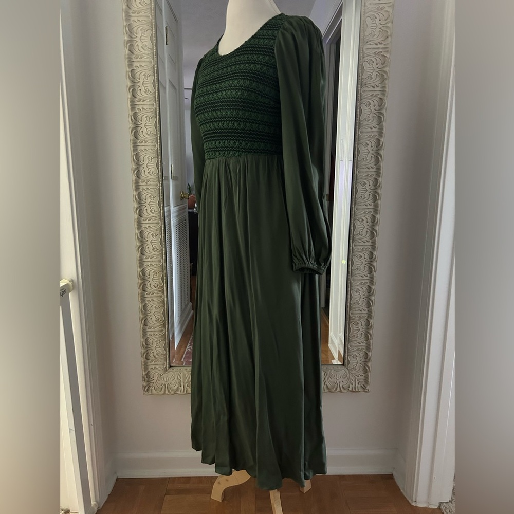 Roolee Forest Green Long Sleeve Dress - Picture 4 of 7
